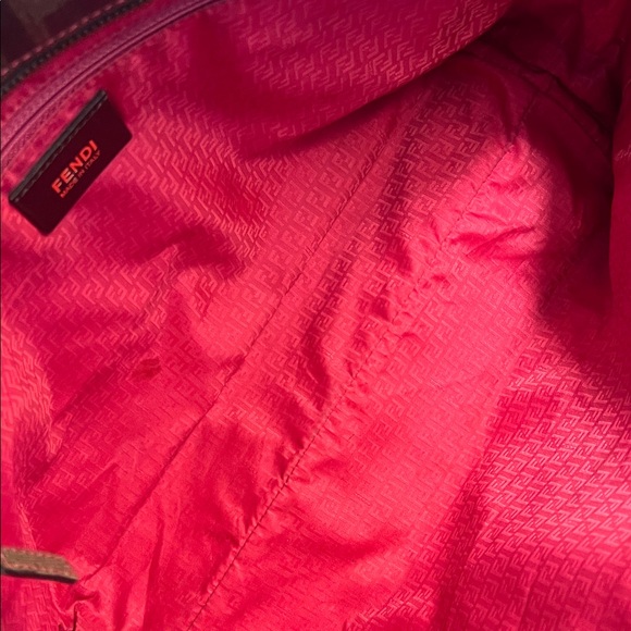 Authentic Fendi Brown/Black Zucca Logo Canvas Tote - Picture 8 of 16